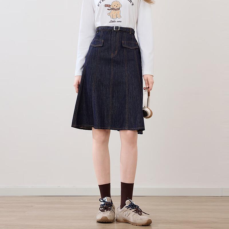 Betu Women's A-line Denim Skirt