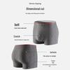 Bo Rui Men's Cotton Striped Boxer Briefs
