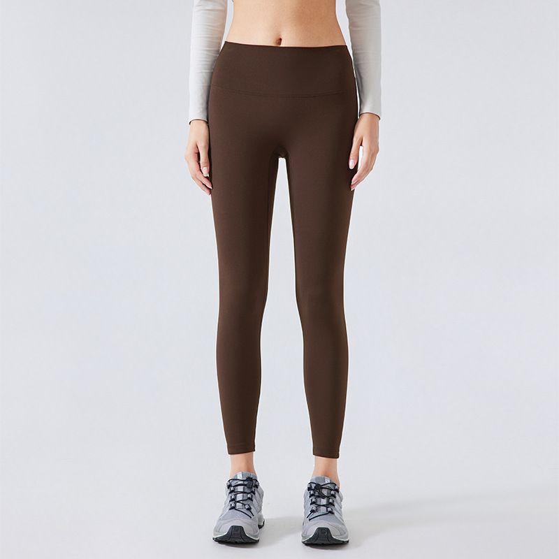 Shishi City Quality Clothing Trading Co., Ltd. Embarrassing Line Yoga Pants Women's Fall and Winter Thin Velvet High Waist Stretch Fitness