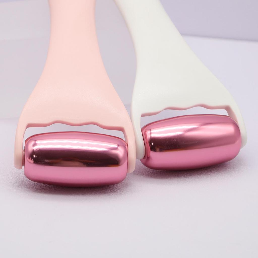 Cross-Border Metal Rose Gold Facial & Body Ice Massage Roller