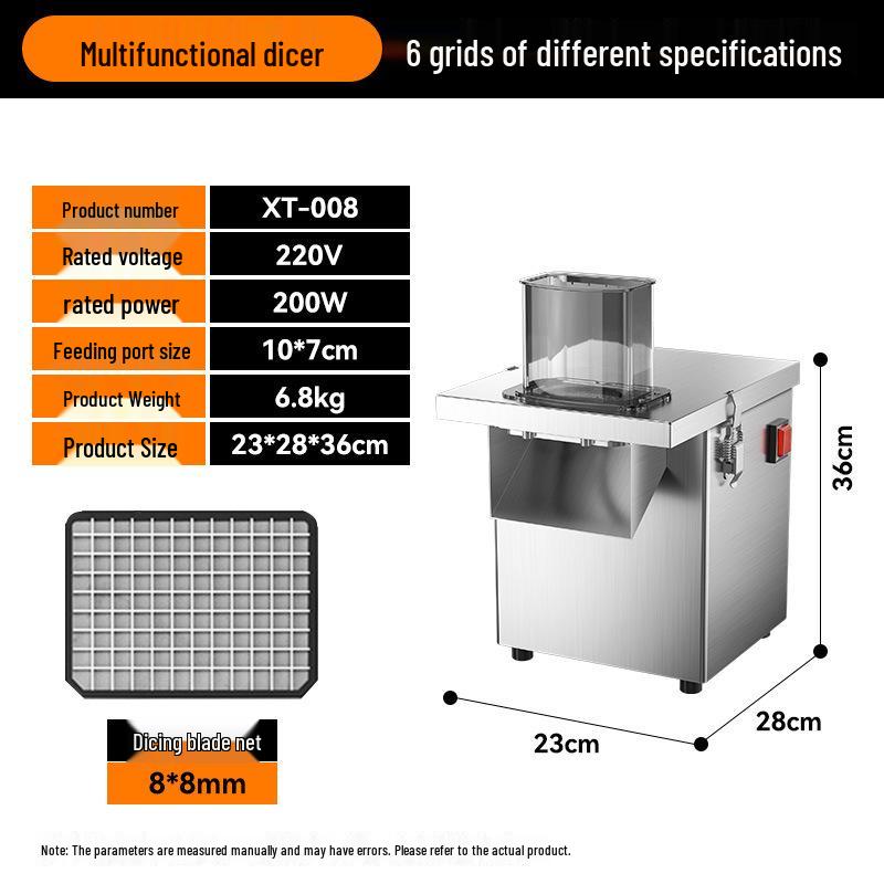 Multifunctional Automatic Vegetable and Potato Dicing & Slicing Machine