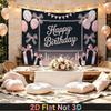 Party Backdrop Birthday Pink Photo Booth Background Front Door Decor