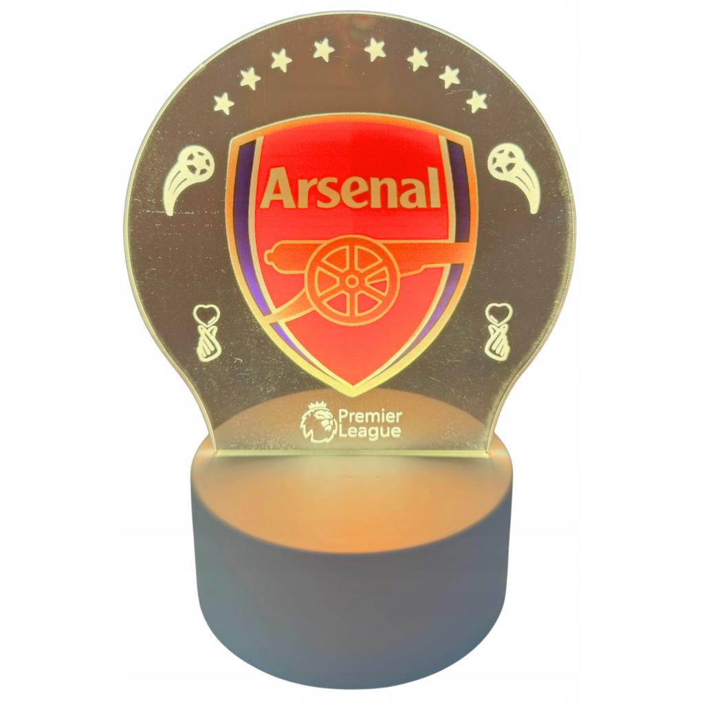 Arsenal Football Desk Night Light 3D Led For Kids Christmas Gift