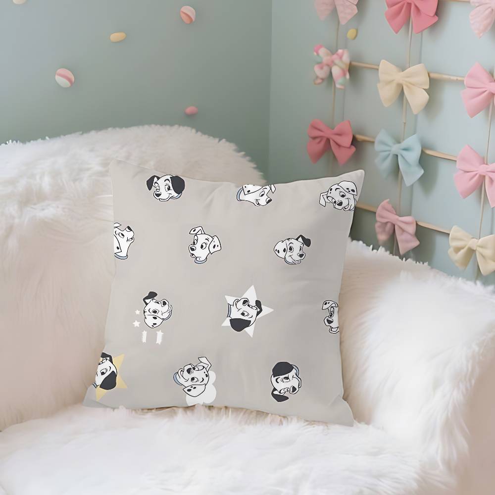 Classic Cartoon101DdalmatiansS Cute Throw Pillow Covers Pattern Cushion Cover Suitable For Sofa Bedroom Car Pillow Cover