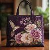 TEMU Womens Fashion Printed Tote Shoulder Bag 600D Oxford Cloth