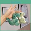 Cute Cartoon Dinosaur Plush Keychain Lovable Green Dino Stuffed Animal