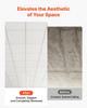 605x605mm PVC Ceiling Tiles 12-Pack Drop Ceiling Panels White, PVC Foam Board, Grid Fit, Water-Resistant, Flexible Cut, Easy To Clean, Modern