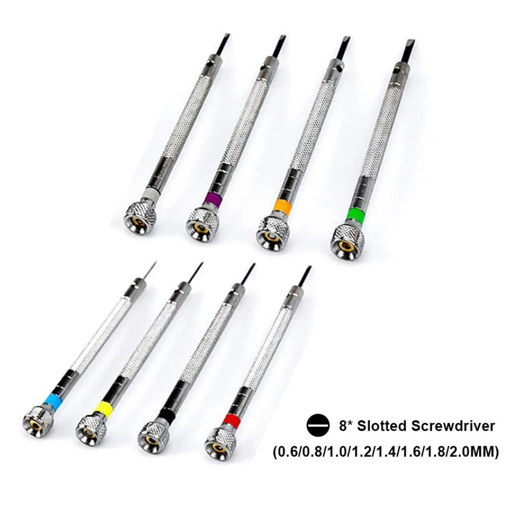 1/13pcs Precision Screwdriver 0.6-2.0mm Watch Repair Tool  For Home Watch Eyeglasses Jewelry Repair