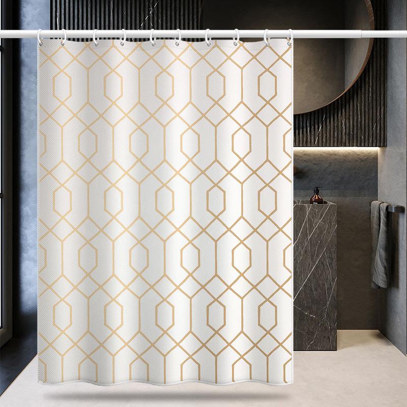 Koupelna zesílená vodotěsná záclona odolná proti plísním sprchový závěs Sprchový oddíl Závěs Sprchový závěs Koupelnový závěs Bez perforace