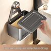 Waterproof Wall-Mounted Bathroom Tissue & Phone Holder with Suction Cup and Punch-Free Installation