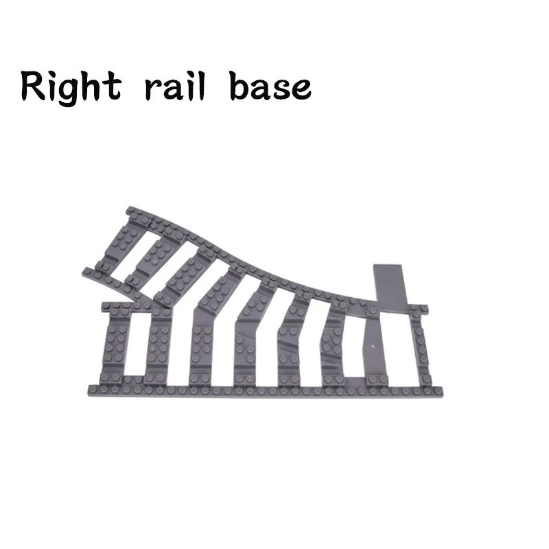 NEW City Trains Railway Tracks Flexible Switch Rails Crossing Forked Straight Curved Building Block Bricks Toy Compatible Brand
