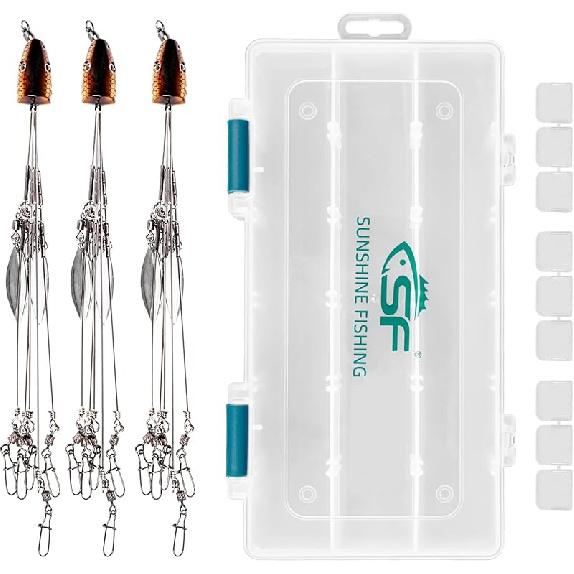 SF 4/8 Blades Alabama Rigs Umbrella Fishing Rigs Lure for Bass Fishing Bait Rigs 9.1inches/23cm