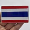 Thailand Flag Aluminum Car Stickers & Badges for Fender and Side Decoration