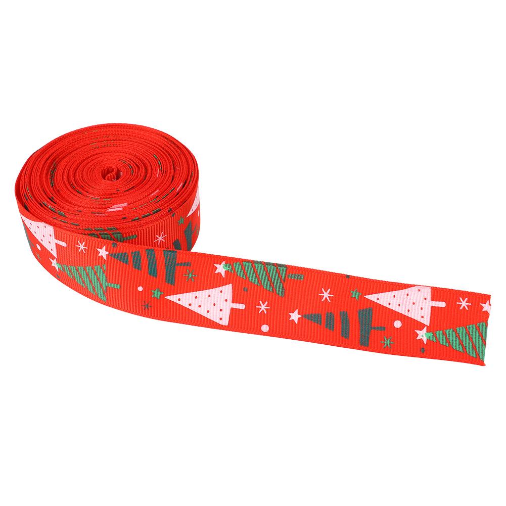 

10-ярдовая рождественская тематическая лента для упаковки подарков, пояс для свадебной вечеринки, рождественская елка, красная