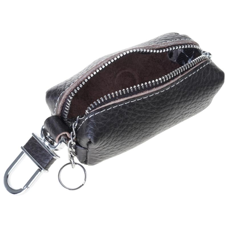 Leather Men Women Key Holder Keychain Bag Organizer Car Keys Holder Pouch Multifunctional Small Wallet Mini Purse Holder