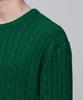 MUSINSA STANDARD Cable Crew Neck Knit [Jolly Green]
