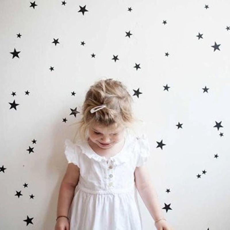 39PCS Five-Pointed Star Cartoon Children's Room Full of Stars Wall Stickers Removable Wall Sticker