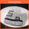 Stylish Unisex Knitting Cap Hat With Embroidery Label For A Trendy Winter Look