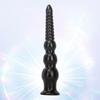 34cm Black PVC Dildo Butt Plug Masturbator Anal Dilator Strap on Cock Realistic Penis Sex Toy