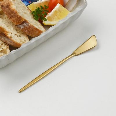 Abella Matt Edelstahl Buttermesser Gold