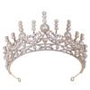 New Bridal Tiara White Pearl Crown Rhinestone Crown Wedding Accessories Princess Hair Accessories