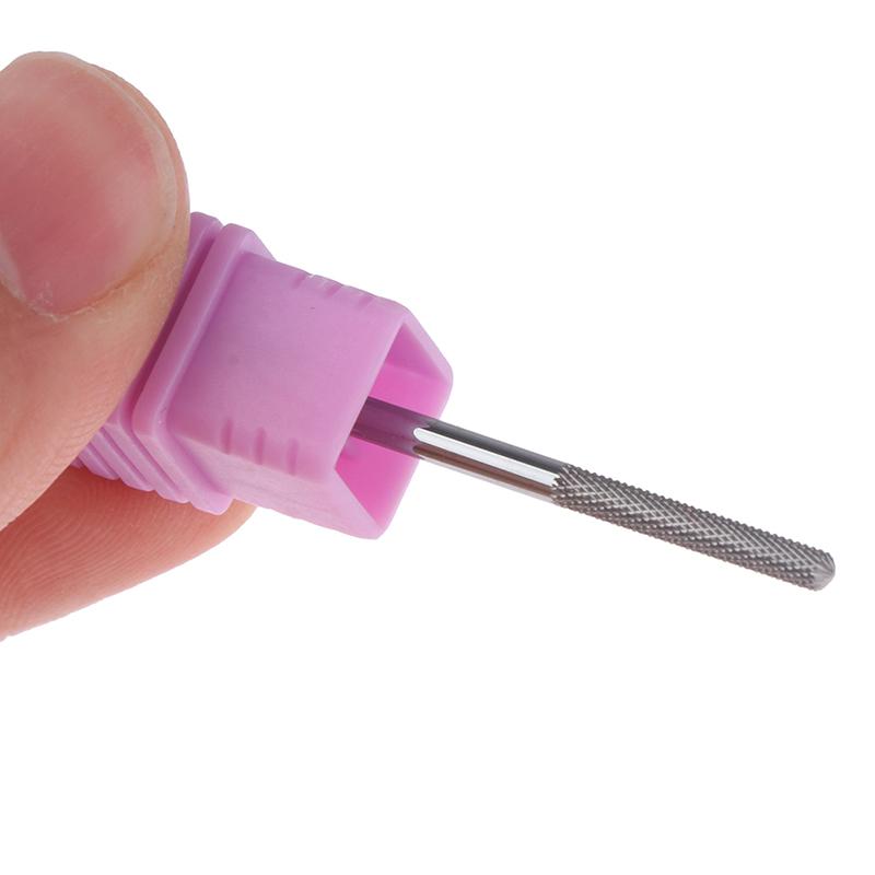 Tungsten Steel Nail Drill Bit Nail File Carbide Nozzle Gel Remover Nail Cleaner Millings Bit