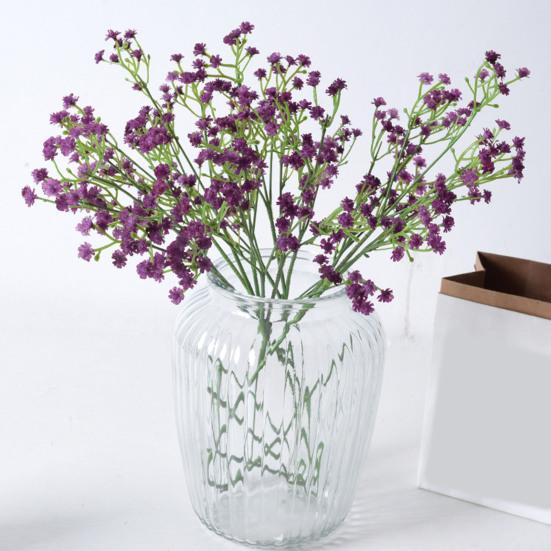 3 Stems Babys Breath Artificial Flower Real Touch Gypsophila Flower Bouquet for Vase Wedding Centerpieces Floral Arrangements Home Party Decoration