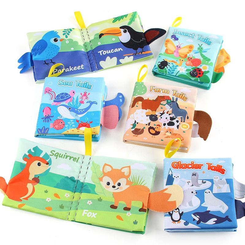 Baby Tearresistant Colorful Soft Cloth Books Early Education Puzzle Toy