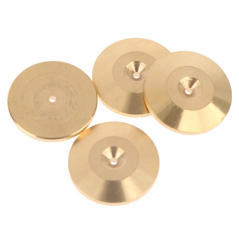4/8Pcs Speaker Pure Copper Spikes Pads Hifi Speaker Box Isolation Floor Stand Feet Cone Base Shoes Pad Cone Base