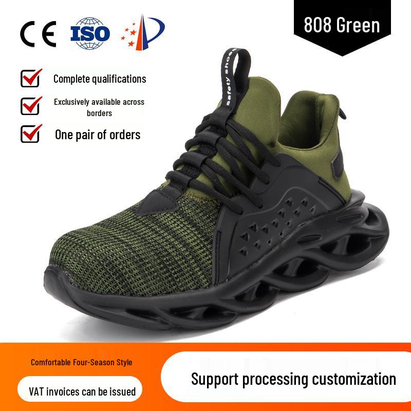 High-Top Steel Toe Safety Shoes - Anti-Smash, Anti-Puncture, Non-Slip, Wear-Resistant, Comfortable for Autumn and Winter