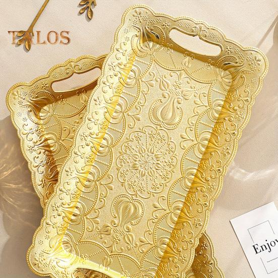 Fruit Plate Serving Tray for Party Unbreakable Fruit Platter Snacks Dessert Reusable Tray Christmas Restaurant Decor