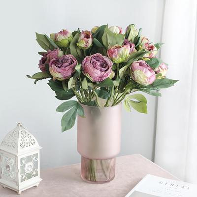 Künstliche Blume Lebendige Nicht Verwelken Faux Seide Retro Pfingstrose Zweig Simulation Blume Schlafzimmer