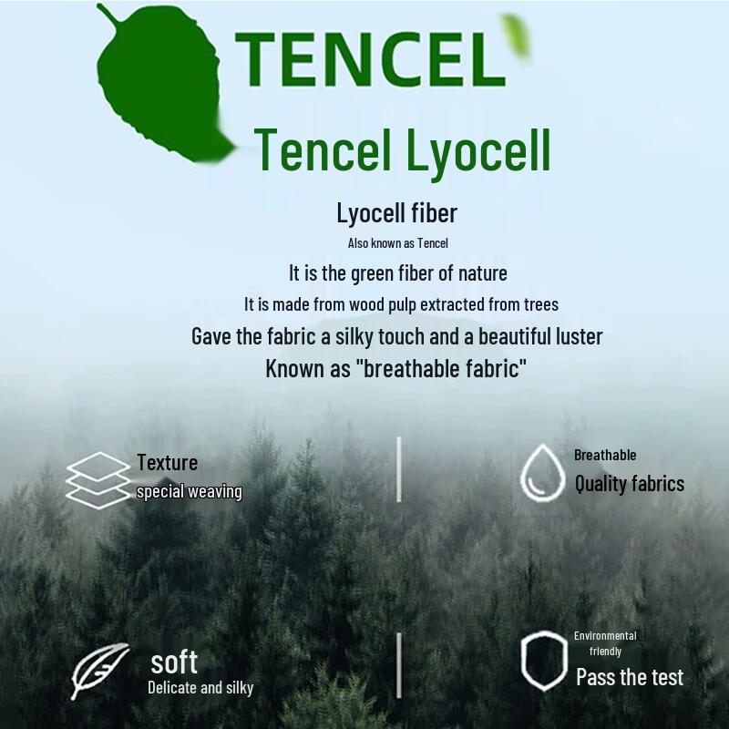 ROMON Men's Lyocell Tencel Loose Straight-Leg Jeans (Thickened for Autumn/Winter)