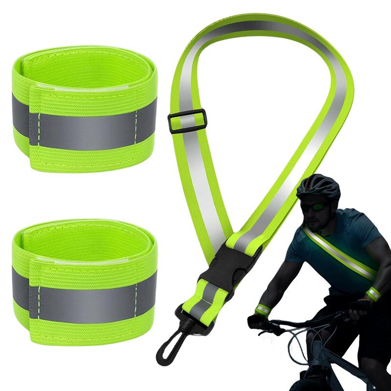 Reflective Sash For Walking At Night High Visibility Adjustable Running Belts Waterproof Reflective Band And Belt Safety Strap Italy