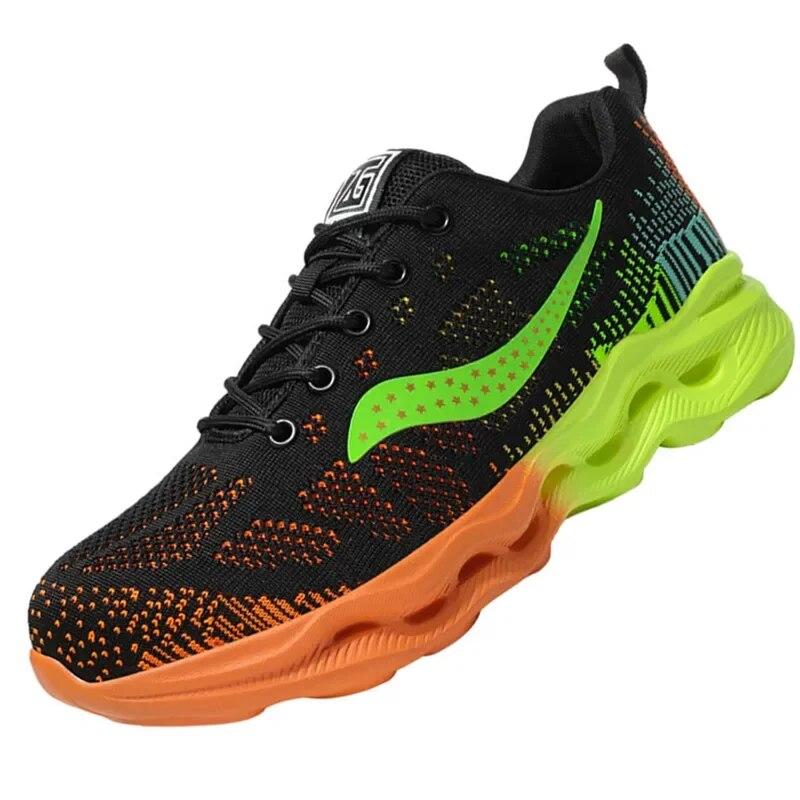 

Камуфляжная мужская рабочая защитная обувь с принтом, дышащая неразрушимая обувь для защиты труда, кроссовки, небьющиеся мужские ботинки 46 оранжевый