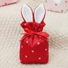 5 Pcs/Set Durable Rabbit Ears Drawstring Bags Reusable Candy Packaging Box  Holiday Decor