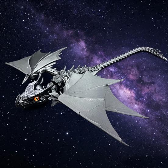 3D Printed Dragon Toy, Articulated Bird Fidget, Dragon Figurine with Movable Joints, Animal Action Figure for Kids Adults Stress Relief