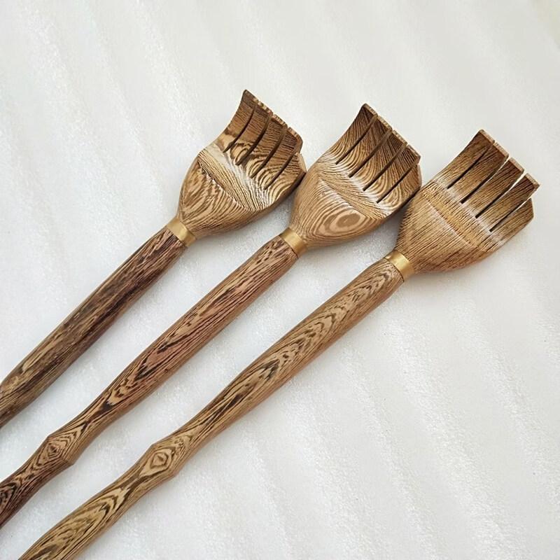 Rosenholz & Ebenholz Teleskopischer Rücken Kratzer