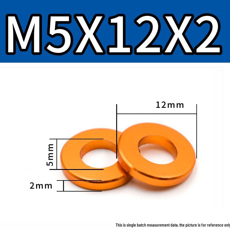 Colorful Aluminum Alloy Flat Washer & Spacer (M4/M5/M6/M8)
