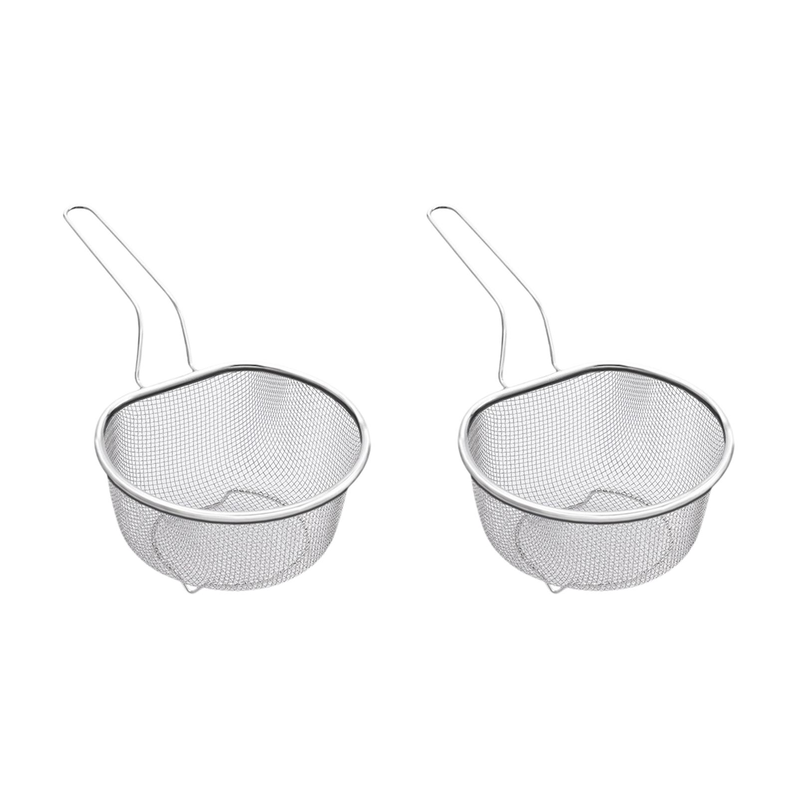 

Frying Basket Mesh Strainer Hot Pot Mesh Colander Multifunctional Vegetable 18cm