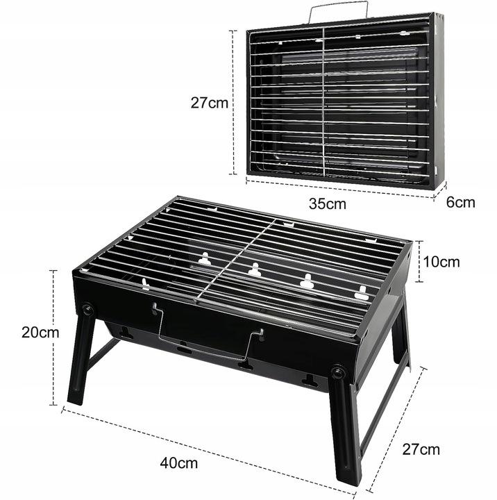Grill Na Węgiel Drzewny, Składany Grill Biurko, Blat Na Zewnątrz Na Piknik