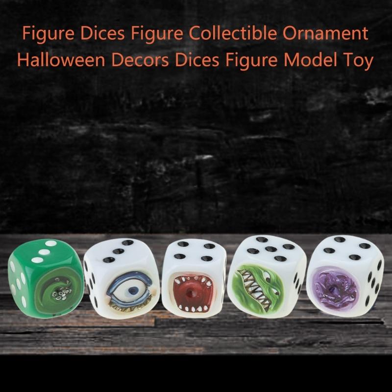 Ugly Figure Dices, Funny Resin Dices Set for Party Decorative Dices Role Playing Dices Funny Figure Face Dices Ornament
