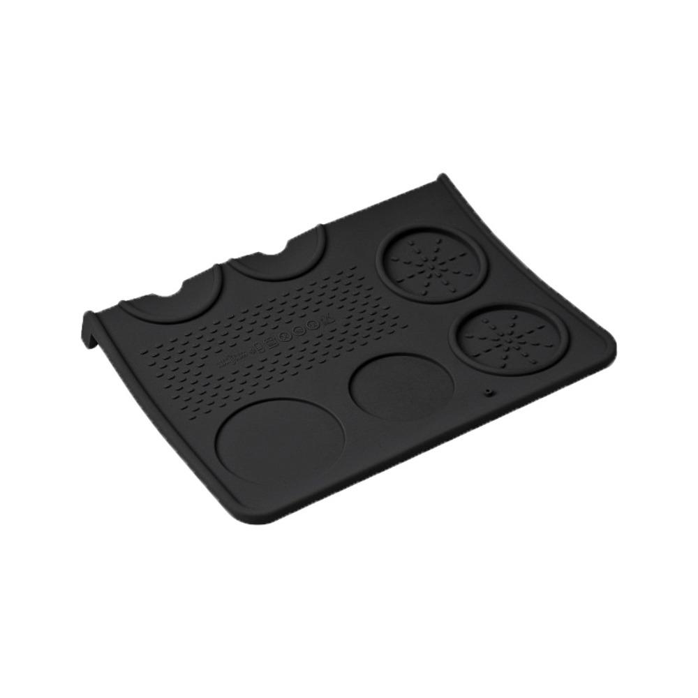 Silicone Coffee Tamper Mat Non-Slip Heat-resistant Espresso Tamping Mat Rectangular Thickened Coffee Press Pad Cafe