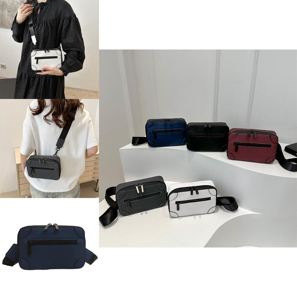 Stylish Men's Casual Crossbody Bag Fashionable Minimalist Commuter Small Square Bag