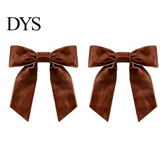 Party Background Ornaments 2Pcs Velvet Christmas Bows, Holiday Hanging Wall Decor for Tree Decorations Topper, Wedding Backdrop, Bridal Shower,
