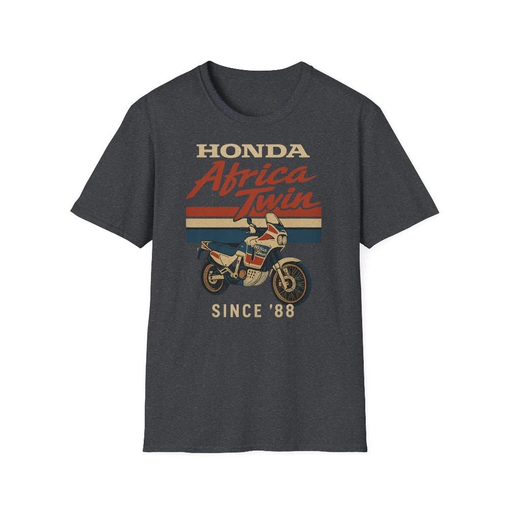 Honda Mens and Womens Tshirt Summer Luxury Brand Tee Honda Africa Twin Shortsleeved Spring and Autumn Motorcycle Cycling Top