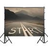 Road Scene Photography Background for Events,Indoor/Outdoor,Party Backdrop,Wall Tapestry Backdrop,,Live Streaming