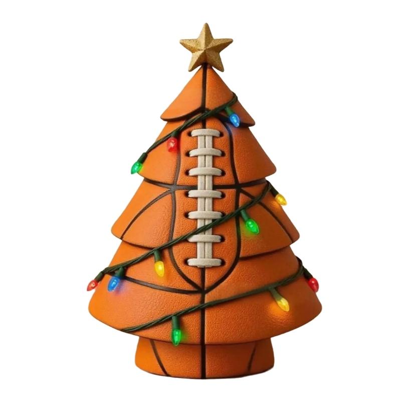  Reusable Soccer Christmas Decoration Resin Art Table Ornament For Sport Lover