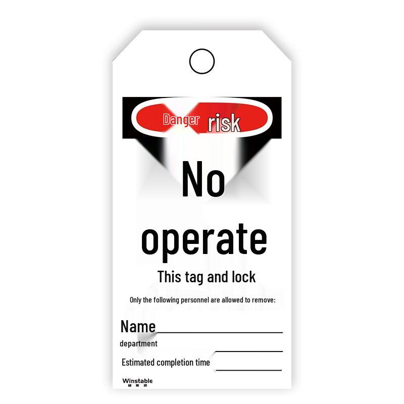 Wenstan W6013 Lockout Tagout Safety Tags