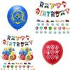 Paw Patrol Kindergeburtstagsdekorationsset mit bunten Luftballons und niedlichem Banner